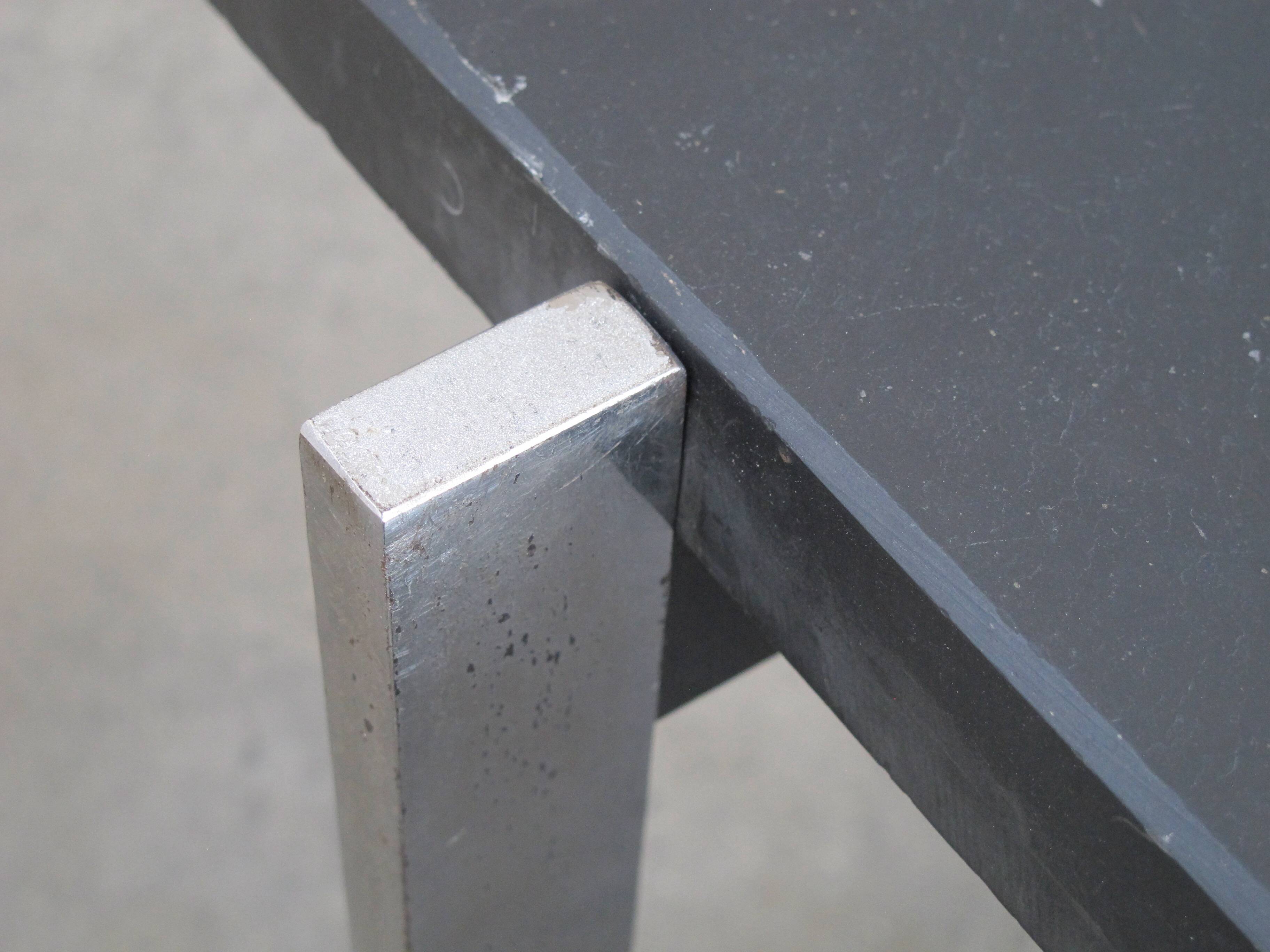 Slate stone coffee table France 1950