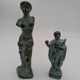 Bronze statuettes Venus de Milo and a Roman.
