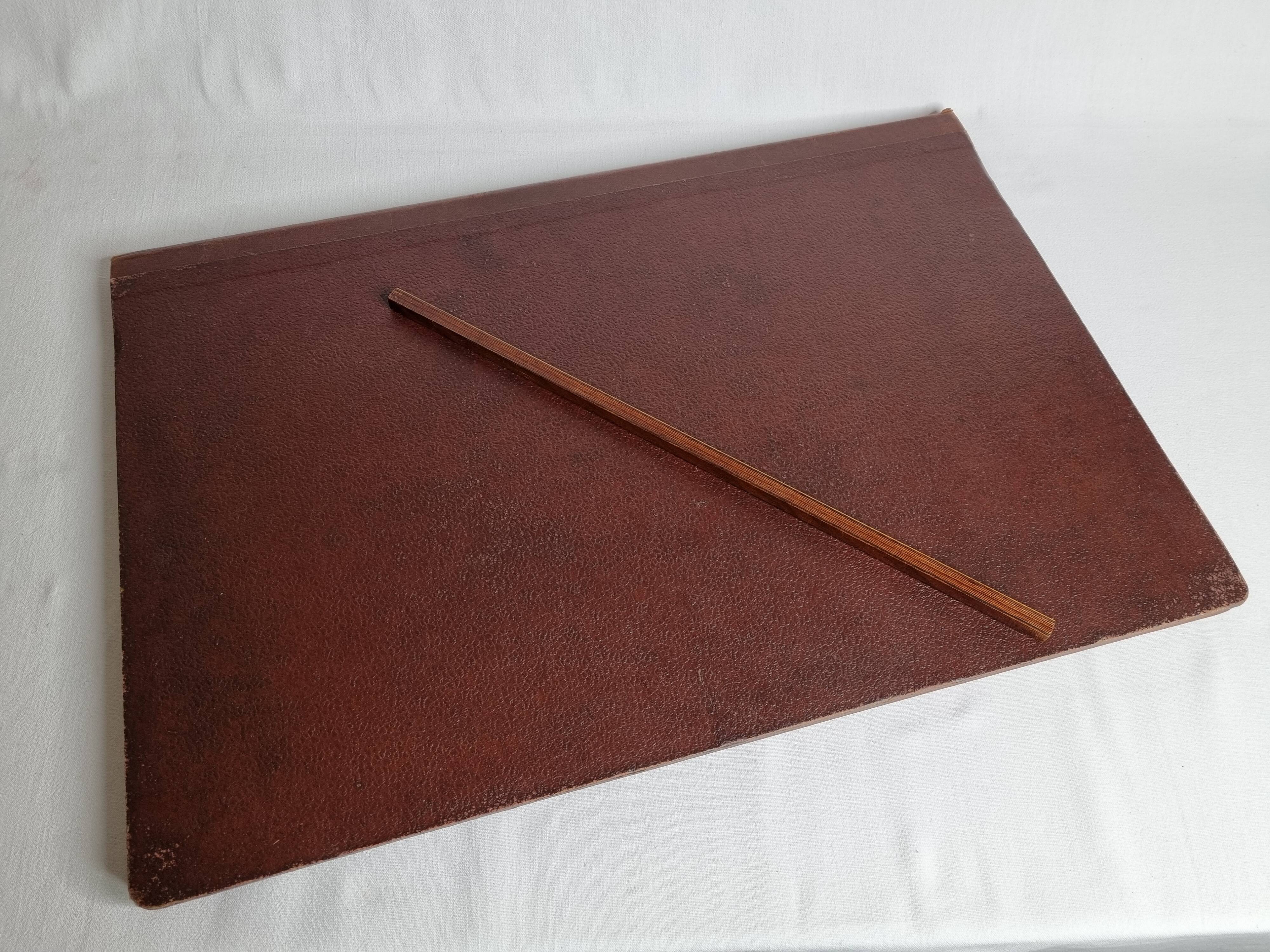 Desktop set, leather underhand and vintage 50-60s