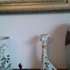 Vase, dog in vintage ceramic