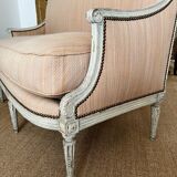 Louis XVI period sofa in lacquered wood