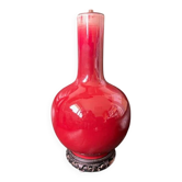Bottle Vase Ox Blood China Late 19th Century