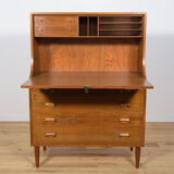 Mid-Century Danish Walnut Secretary by Borge Mogensen for Soborg Mobler, 1960s