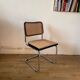 Chaise Cesca Breuer noire cannage et chrome