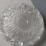 Empty ashtray molded glass pocket