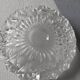 Empty ashtray molded glass pocket