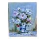 Tableau huile sur toile, Bouquet de Fleurs, Signé Mallet