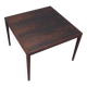 Table basse en palissandre, design danois, années 1970, production : Danemark
