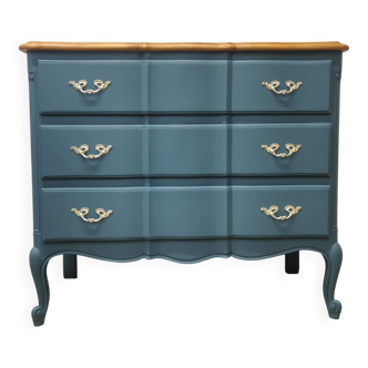 Vintage cherry wood commode refurbished