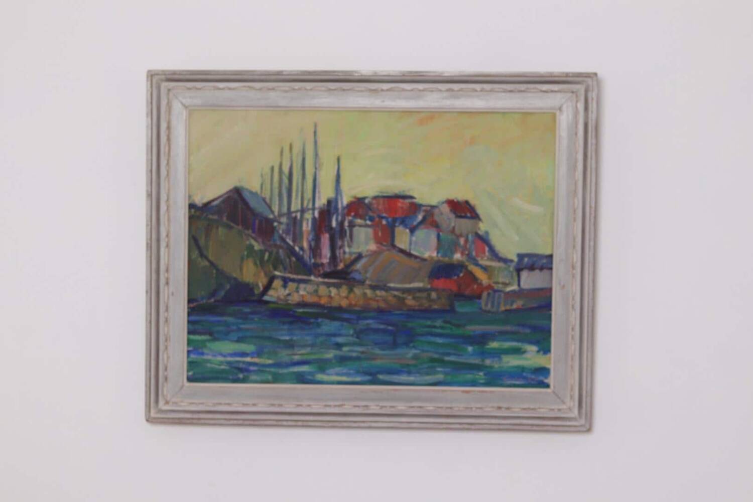 Huile sur toile originale – « Sapri, Italie » par Gunnar Ingemar Erixon