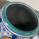 Vintage ceramic vase in ethnic style