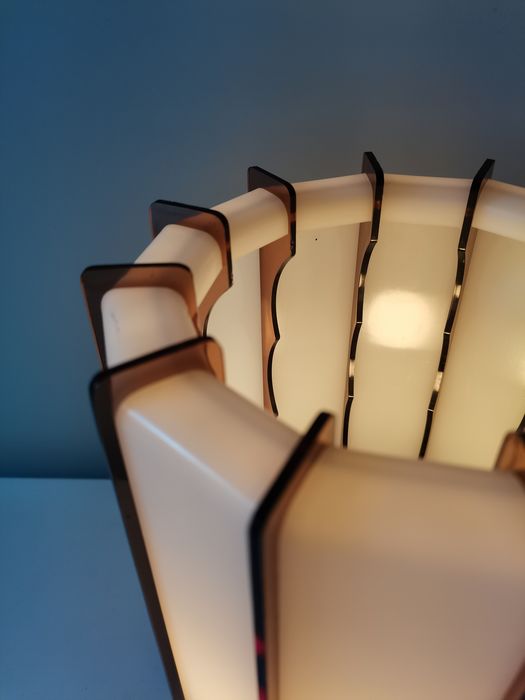 Plastic and plexiglass table lamp Harvey Guzzini