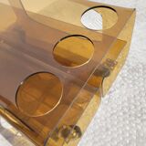 Smoked Plexiglas coffee table 1970