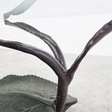 Sculptural leaf coffee table, 1970s