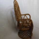 rattan doll chair