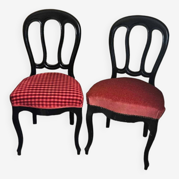 Pair of Napoleon III style chairs