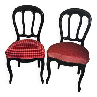 Pair of Napoleon III style chairs