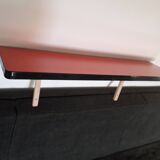 Vintage red formica shelf