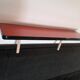 Vintage red formica shelf