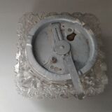 Square glass ceiling lamp vintage