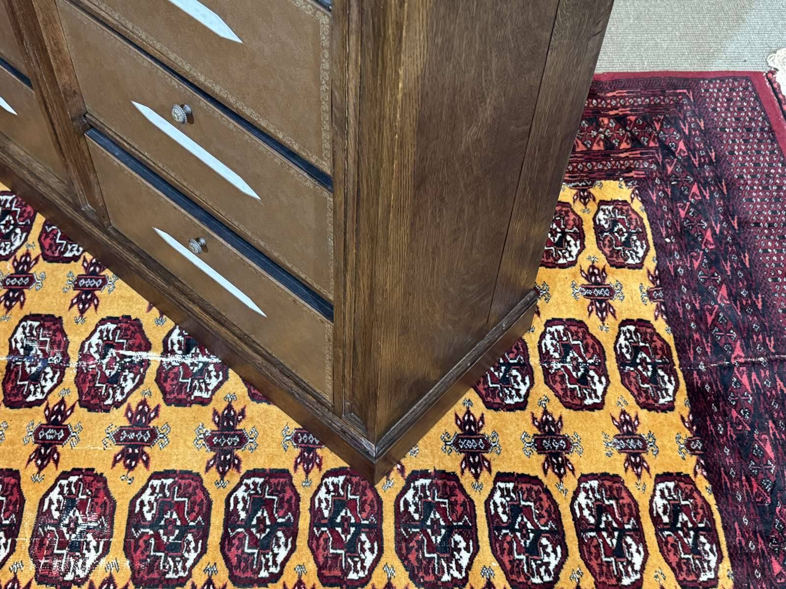 Oak cabinet from the early 20th century at support height.