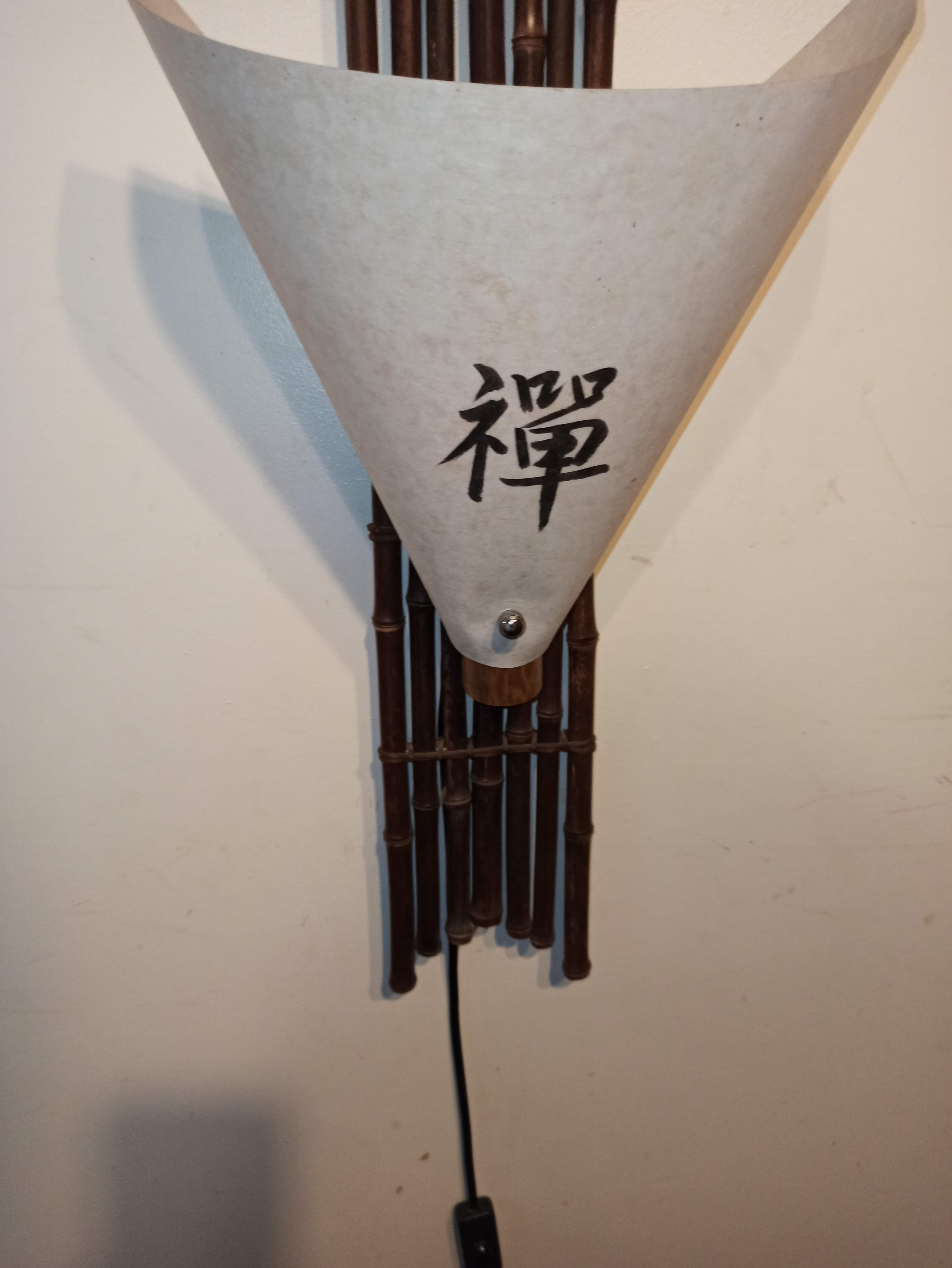102.5 cm Large Japanese Wall Lamp Bamboo Paper