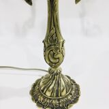 Pair of girandoles 3 bronze lights