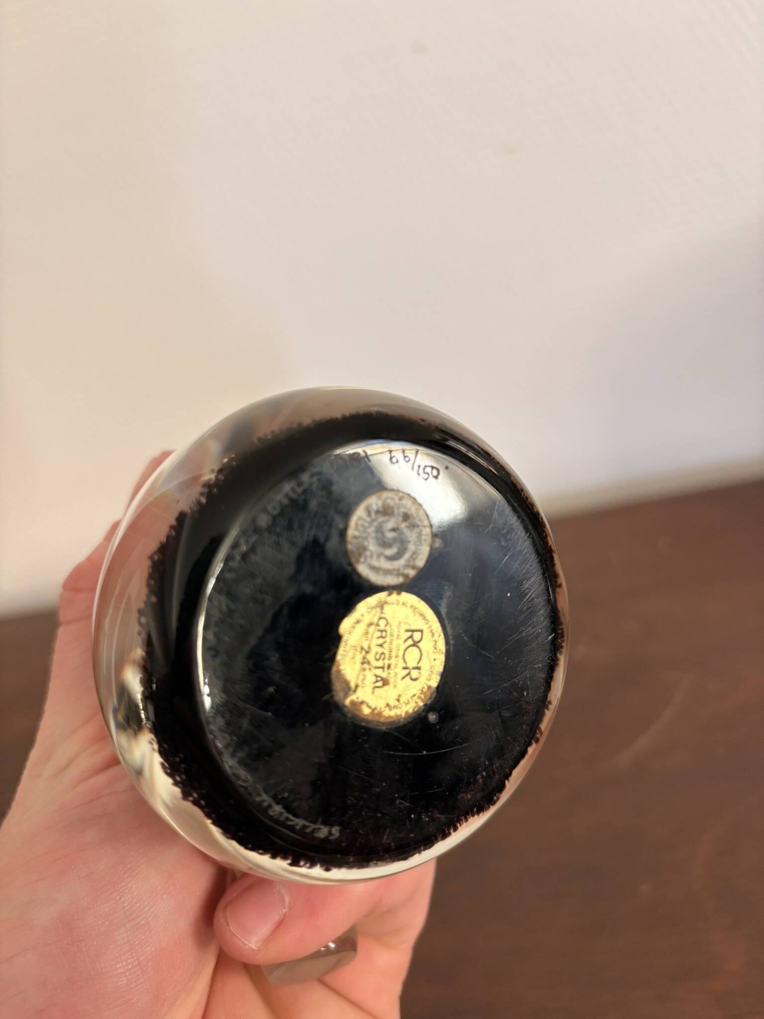 Inkwell Bottle Perfume Paperweight Scotland Selkirk Glass 66/150