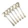 Set of ice cream spoons, silver-plated white metal, Germany, 1930s