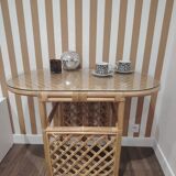 Rattan bistro table