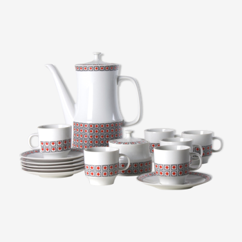 Porcelain coffee set, Czechoslovakia, circa 1960