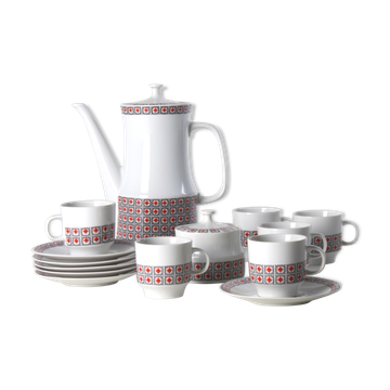 Porcelain coffee set, Czechoslovakia, circa 1960