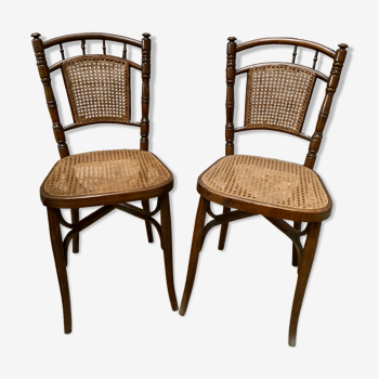 Paire de chaises bistrot