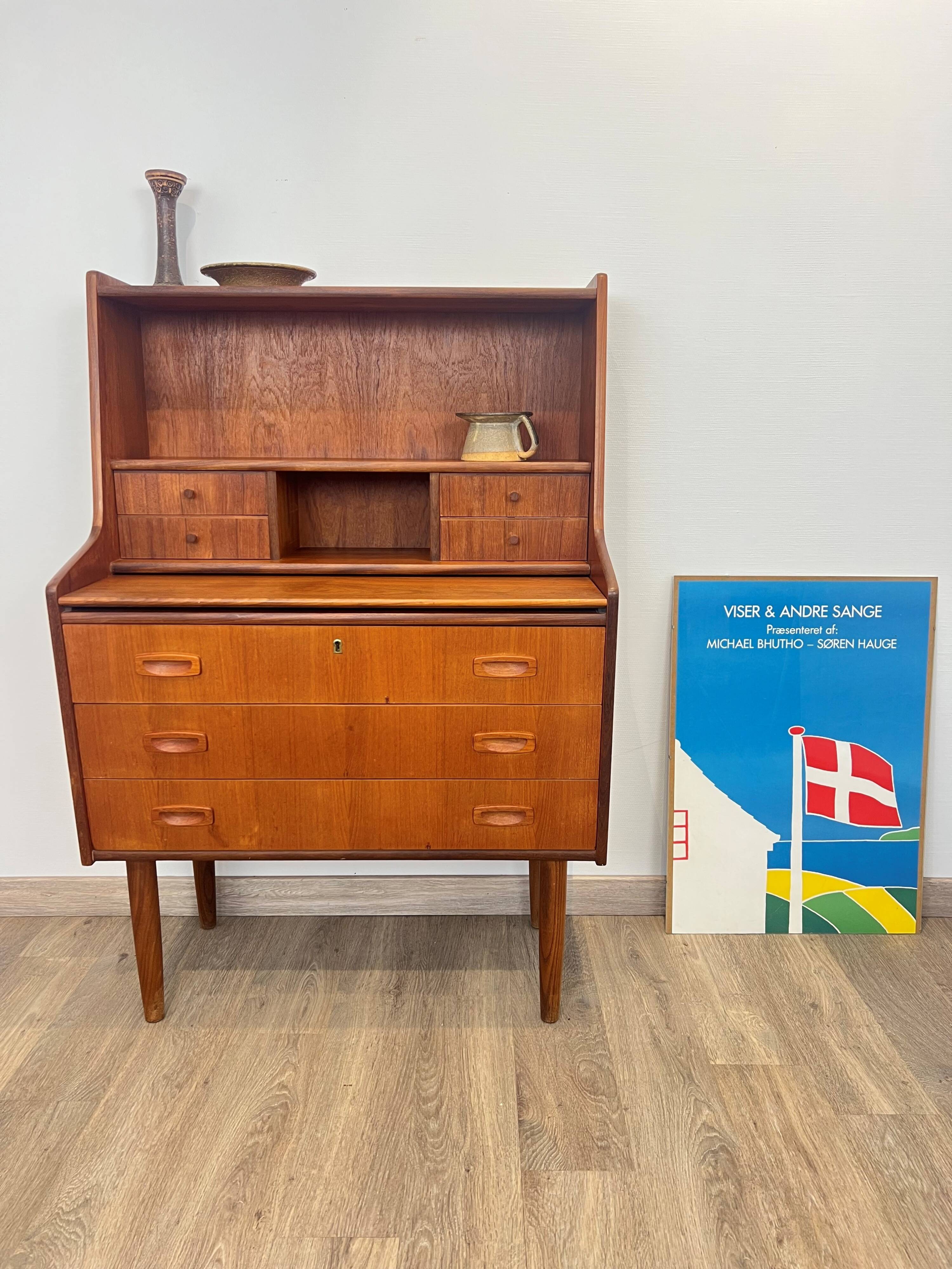 Danish teak secretary from the 60s