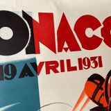 Lithograph of the 1931 Monaco Grand Prix