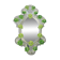 Contemporary Venetian Oval Hand-Carved Mirror by Simoeng
