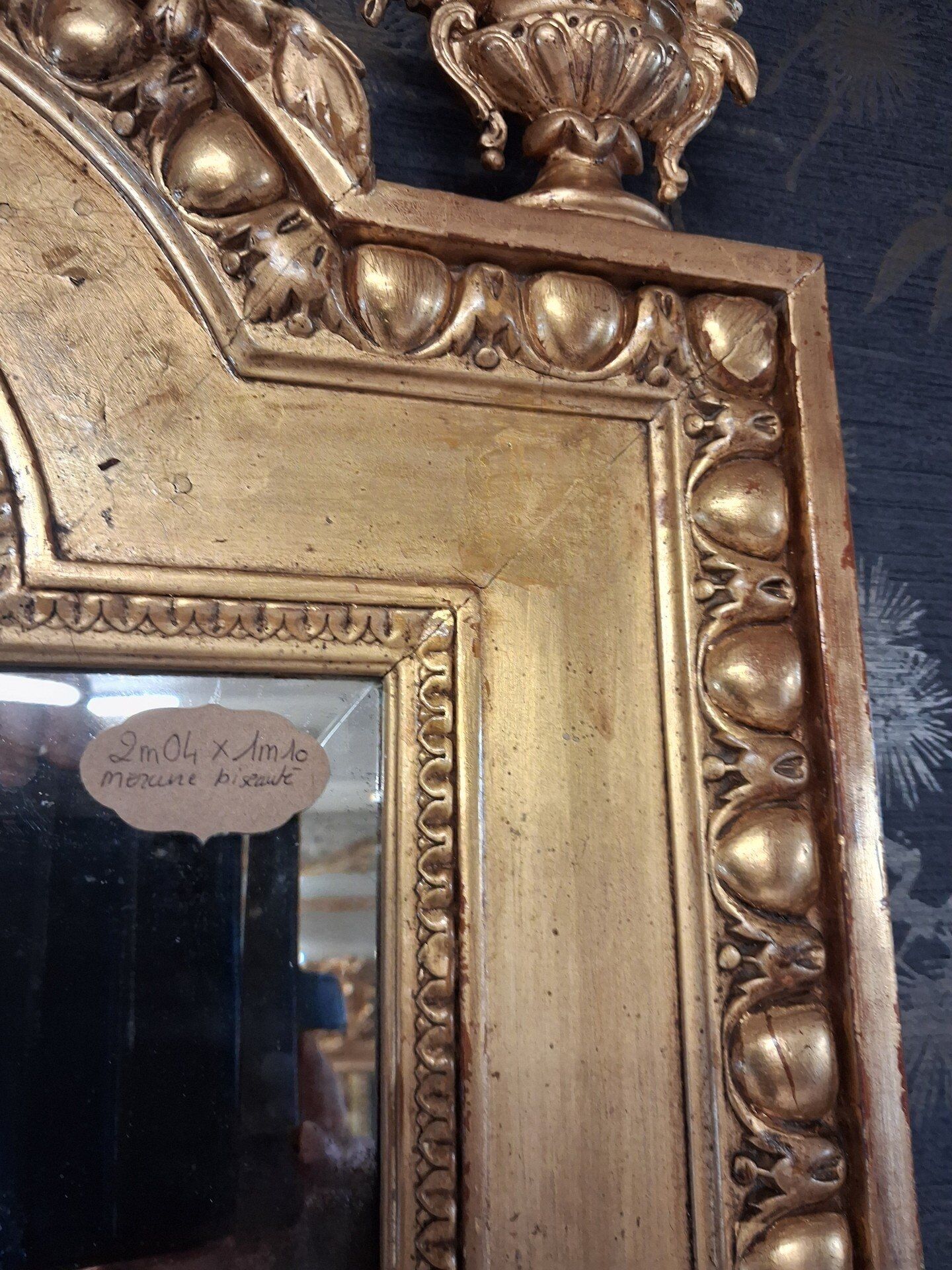 Miroir époque XIX 204 x 110