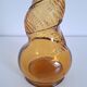 Vintage amber candle holder