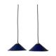 Lot 2 conical enamelled suspensions