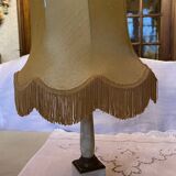 Vintage porcelain column table lamp