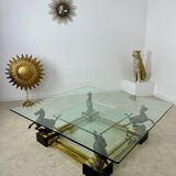 Antique terracotta leopard sculpture from the 70s vintage Italian design