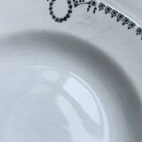 5 iron earthenware soup plates