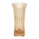 Art Deco vase, pressed rose glass, Poland, 1950s