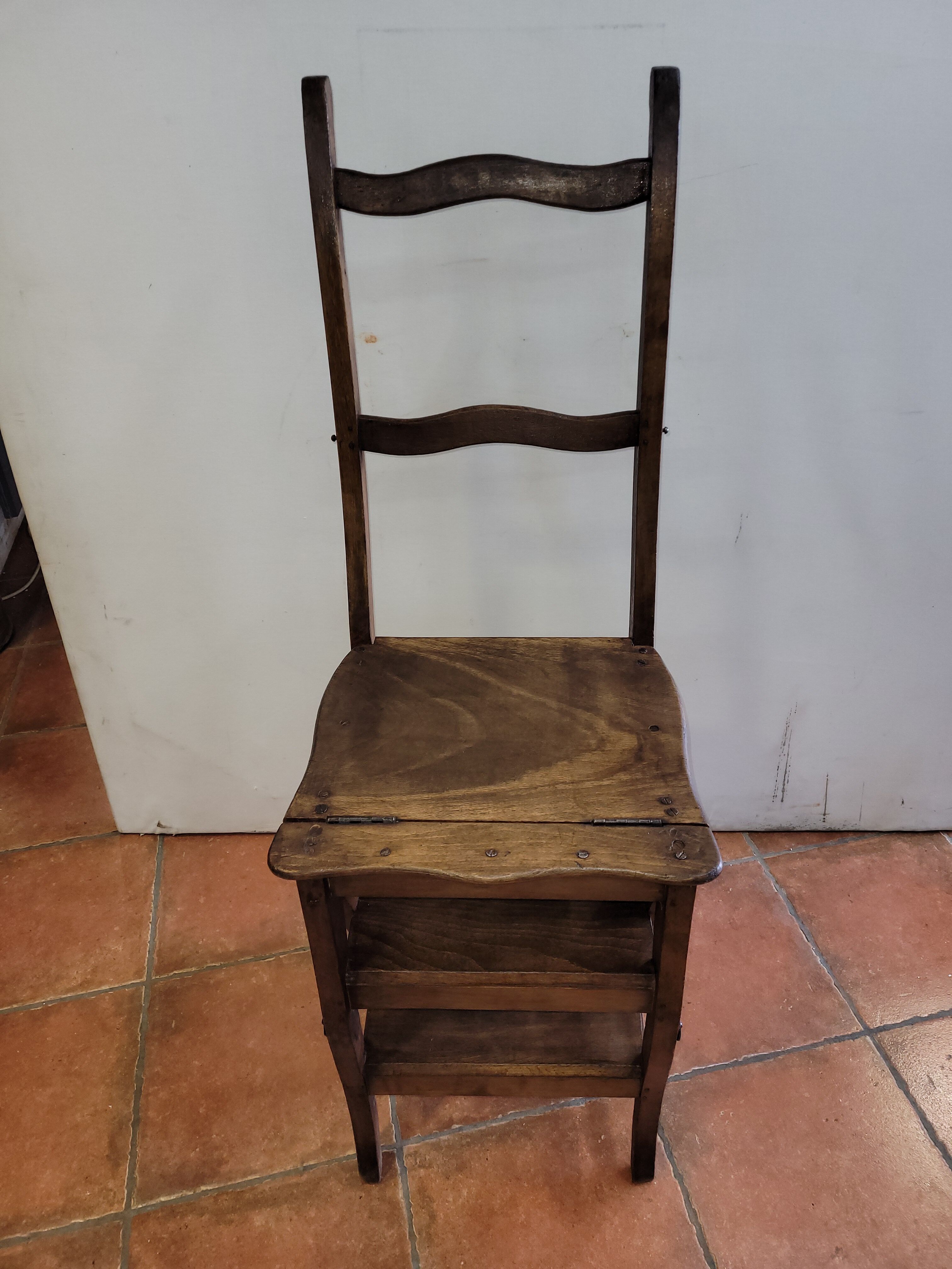Antique stepladder chair