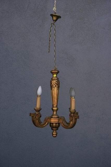 Gloss wood Golden 4 lights