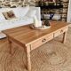 Coffee table in solid cherry wood