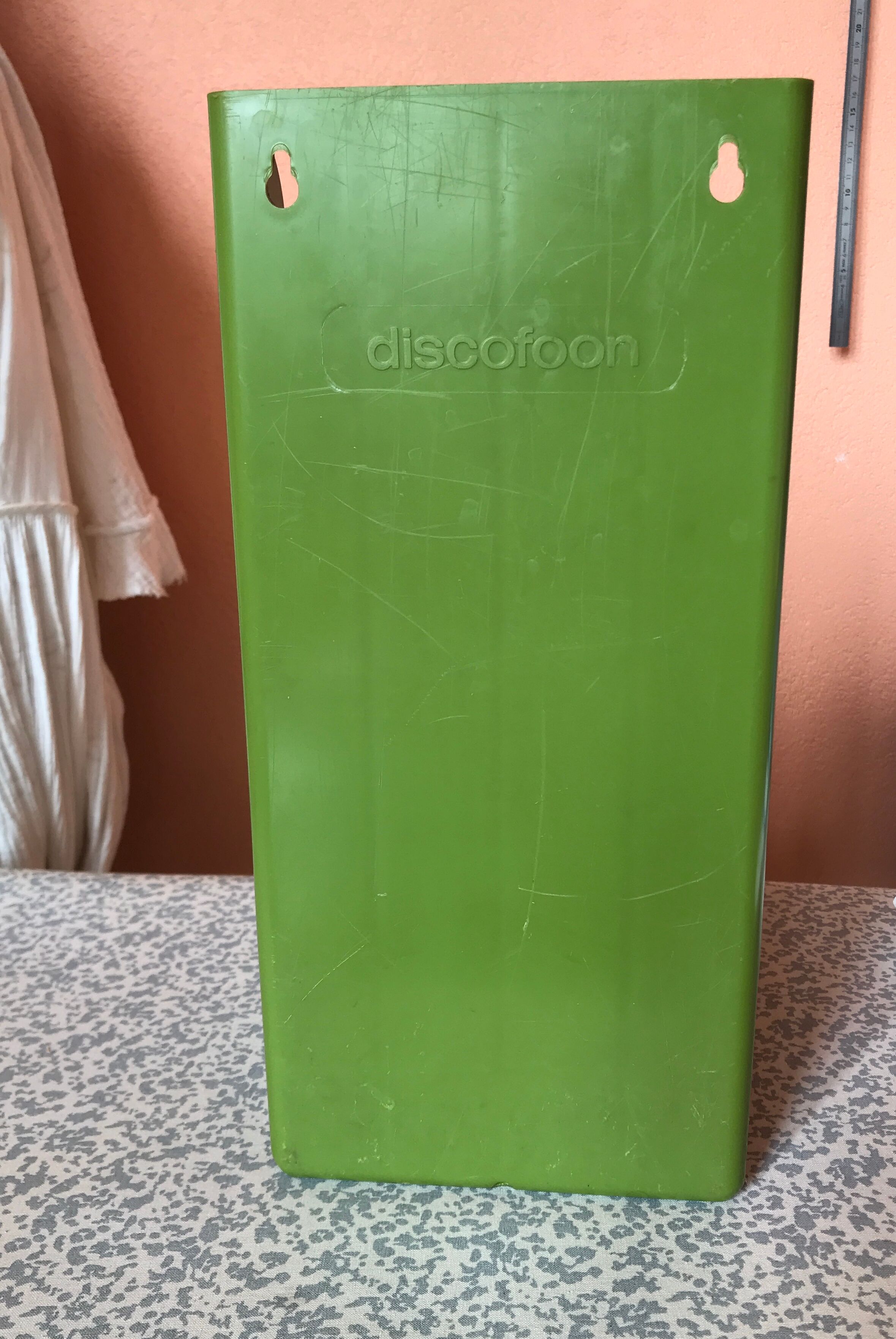 Vinyl support storage 70s Discofoon olive green