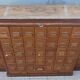 Apothecary or trade cabinet in fir with 53 drawers.