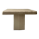 Square coffee table in polished travertine, Italy 1970.