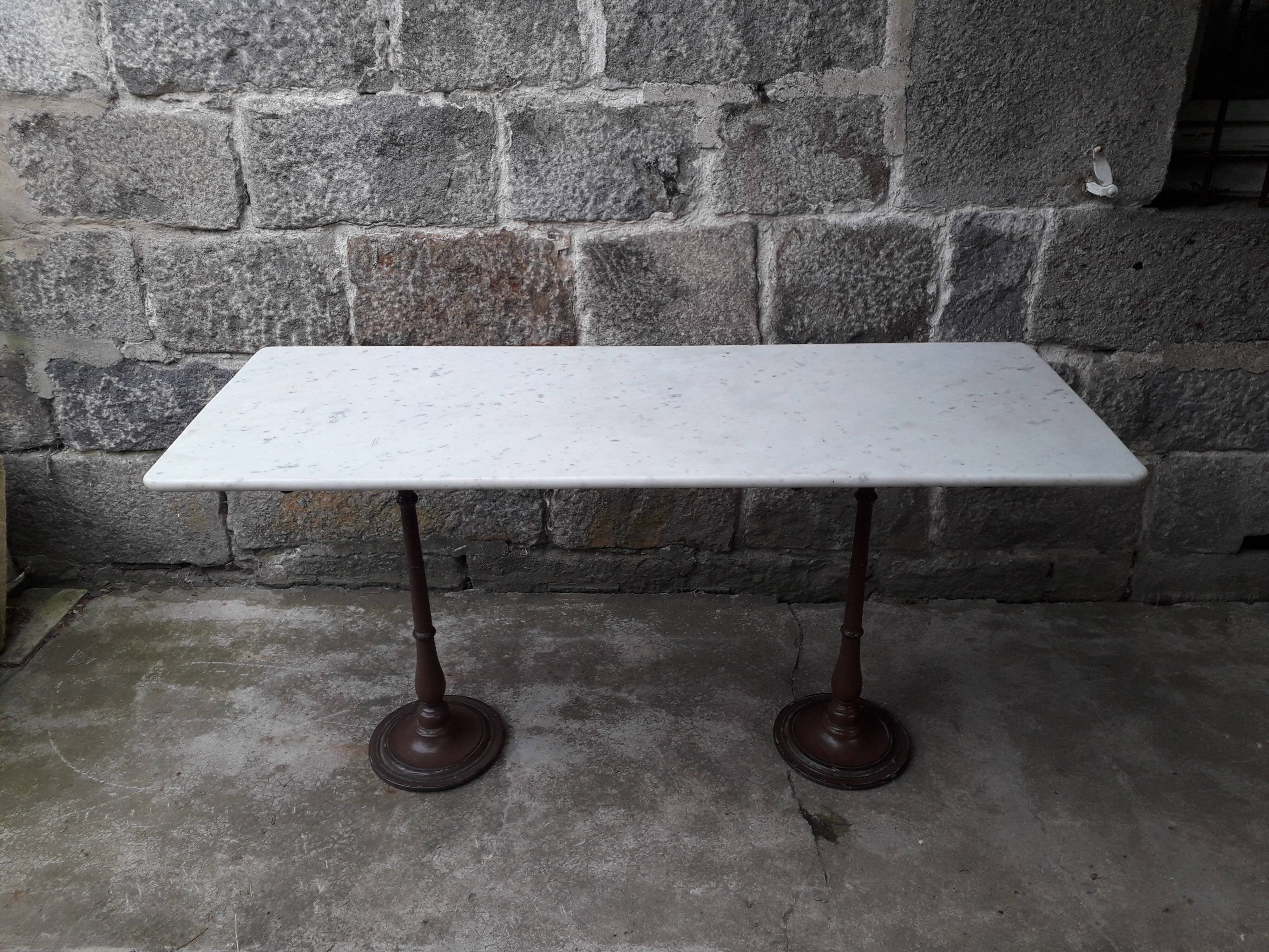 Bistro table marble top 145.5 cm
